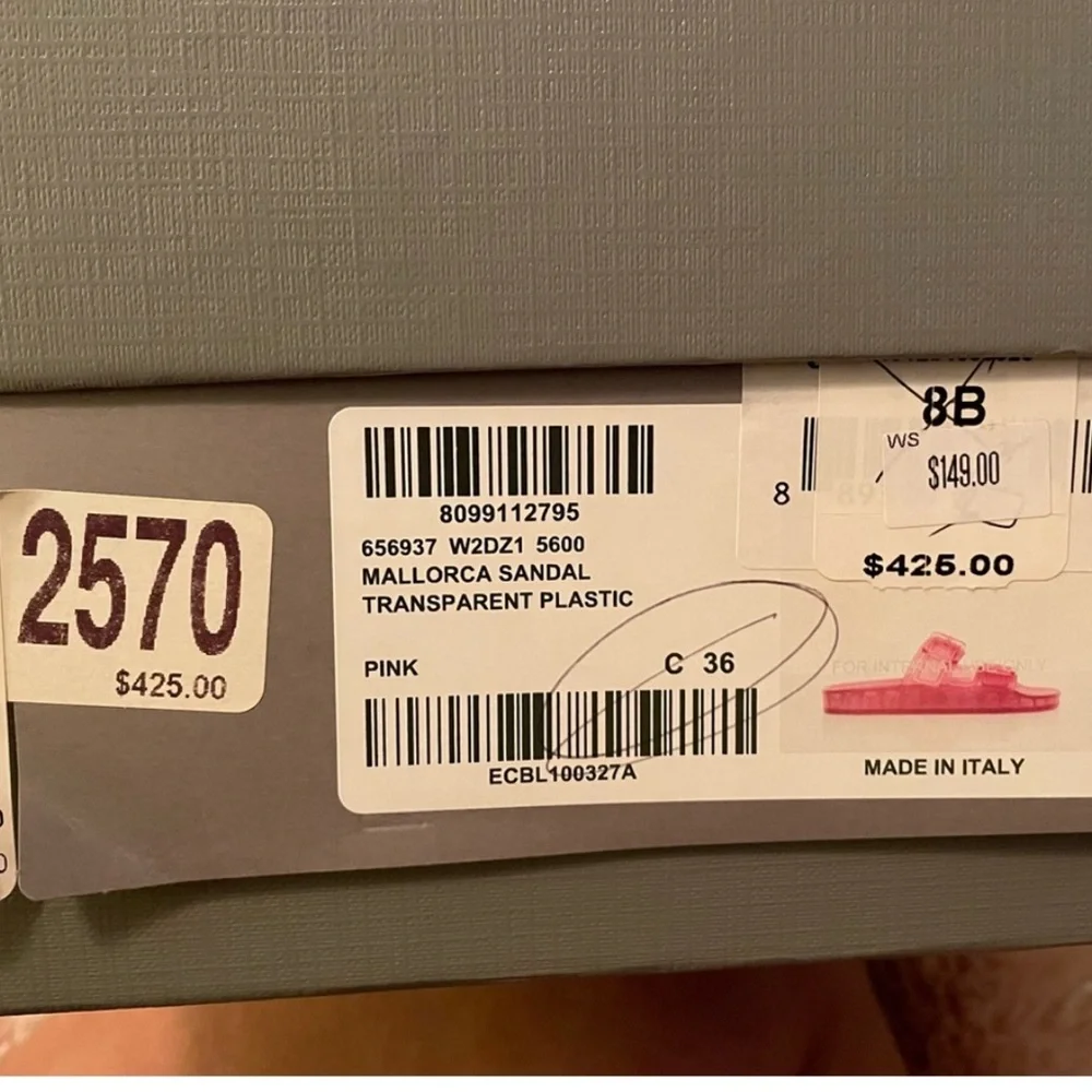 BALENCIAGA “Mallorca” jelly sandals AUTHENTIC, magenta - Picture 13 of 13